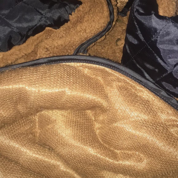 Fleece Oblique Button Neck Splice Sweater Size XL - Picture 14 of 14